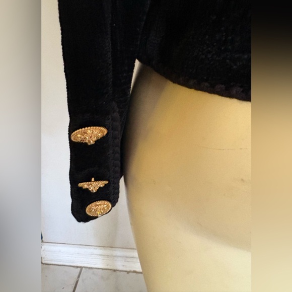 St. John Sport Black Teddy blazer Size 10Jacket - Picture 10 of 11